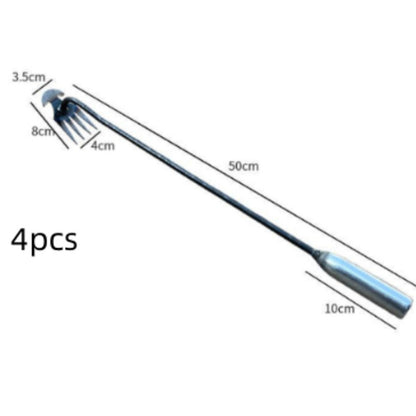 Manganese Steel Weeding Tool 4 Teeth Double Purpose Small Hoe 1344c873 2e73 457f a752 04de2c6f80a8