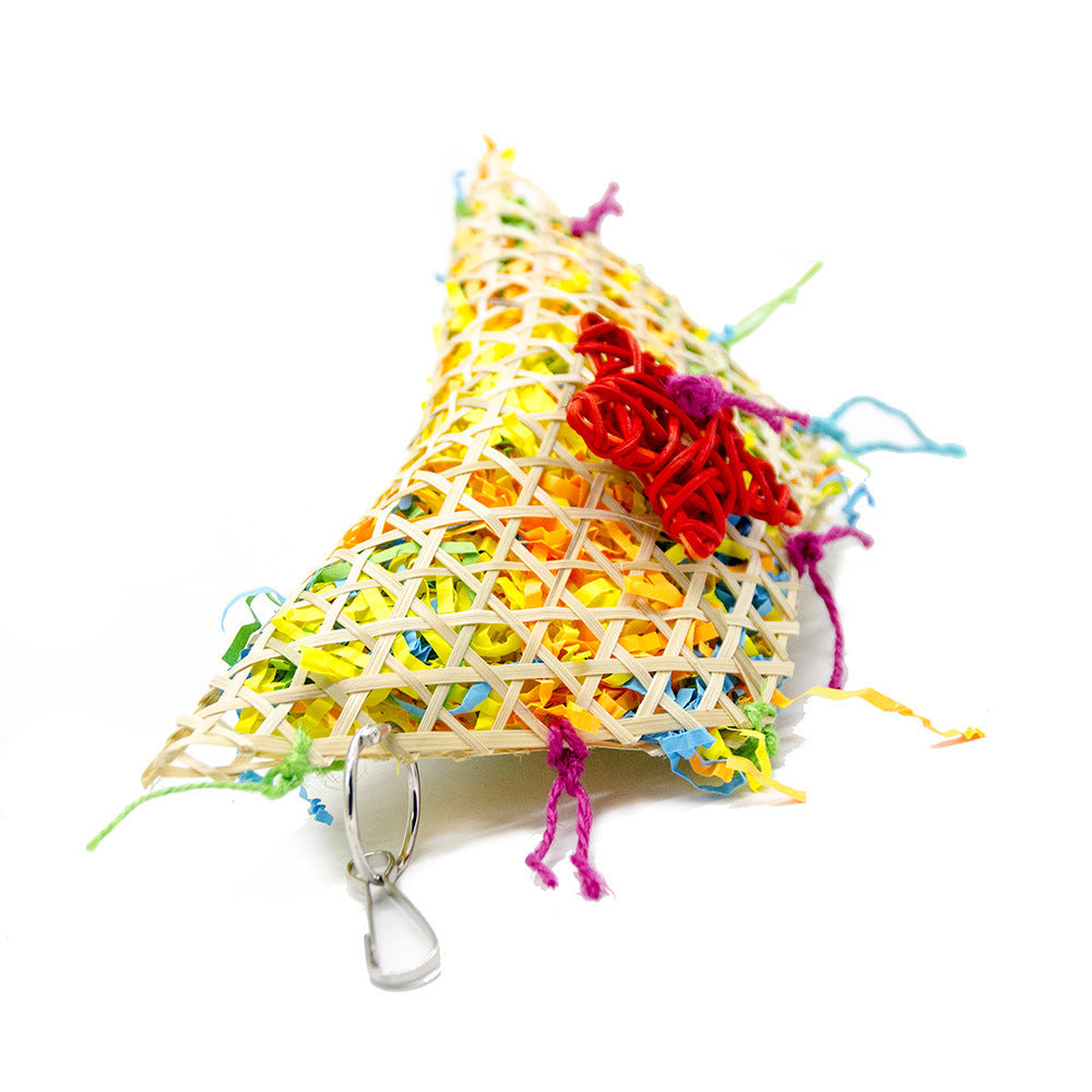 Bird brushed straw toy 1348690802972