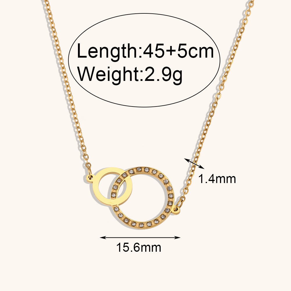 Personalized Simple Inlaid Zirconium Size Ring Bracelet Stainless Steel Plated 18k Necklace Ornament 134ad3d3 1a8c 4179 ace8 