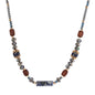 Trendy Design Blue Point Stone Rectangular Beaded Necklace 134b8efb 5803 47b3 bbe8 c8d213390290