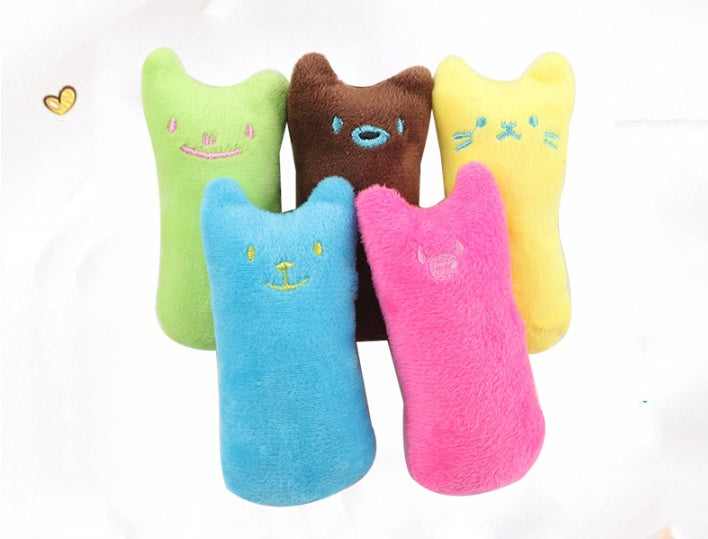 Catnip Cat Toys Pillow Interactive Cat Toy Catnip Pet Supplies Pillow Thumb Plush Teeth Grinding Bite Mint Cat Accessories 13
