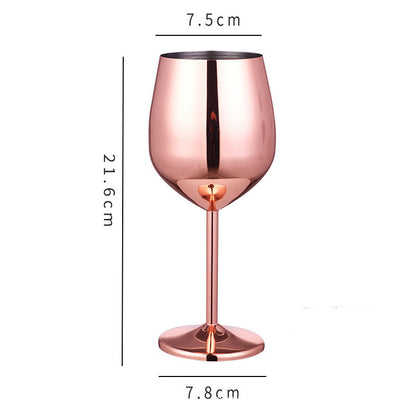 Stainless steel champagne glass and red wine cup 1352278497459