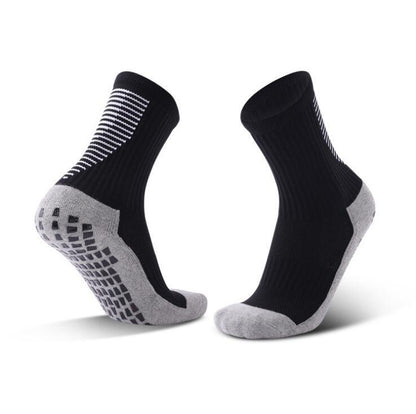 Sports man in striped football socks 1358752031911