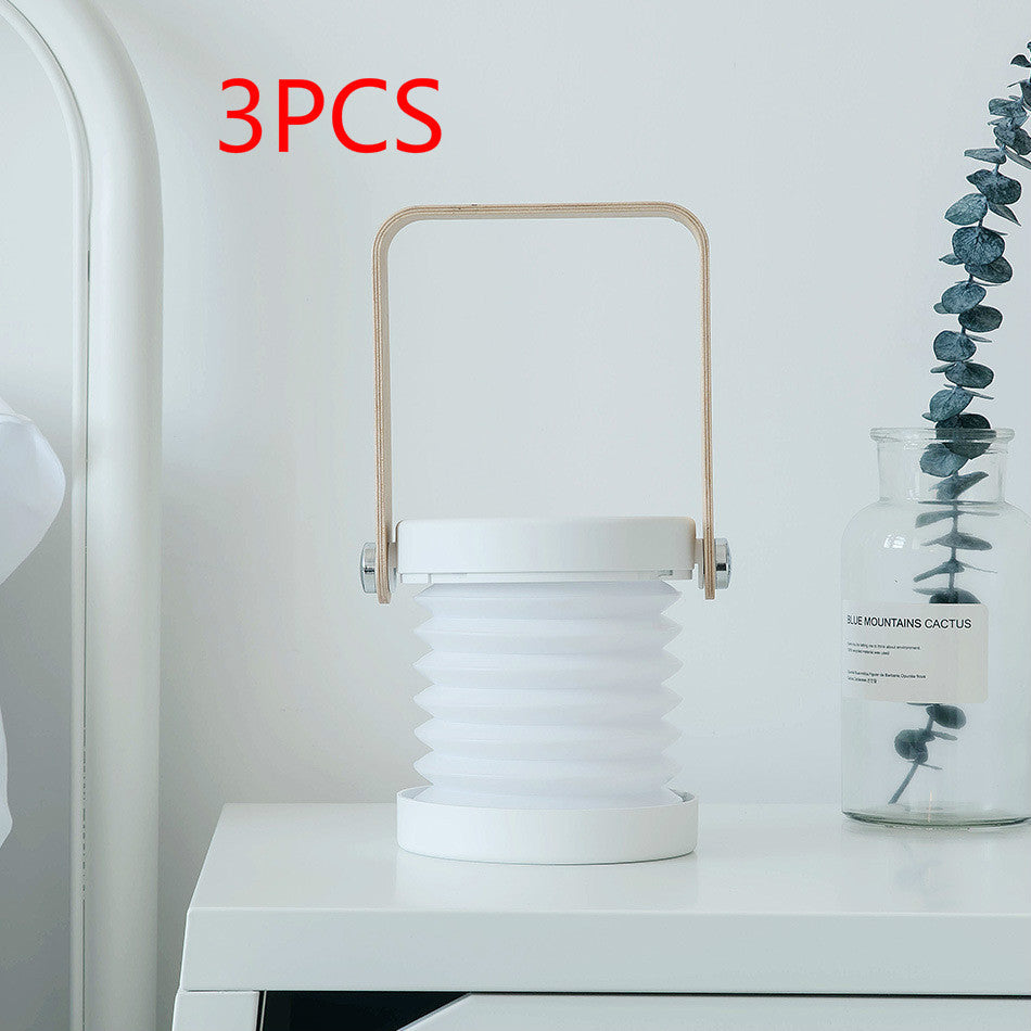 Foldable Touch Dimmable Reading LED Night Light Portable Lantern Lamp USB Rechargeable For Home Decor 1360695797593
