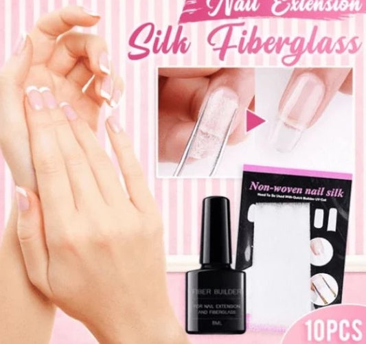 Nail extension fiberglass fiberglass+Fiber Builder Gel 1361389465155