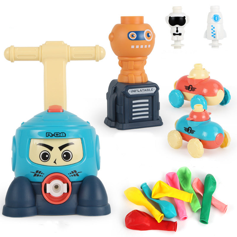 Power Balloon Launch Tower Toy Puzzle  Education Inertia Air Power Balloon Car Science Experimen Toy For Children Gift 136386
