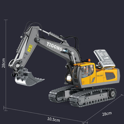 Children's Simple Alloy Charging Excavator Toy Car 13654ac2 47f6 46bc 909c ddbe7eab0c13