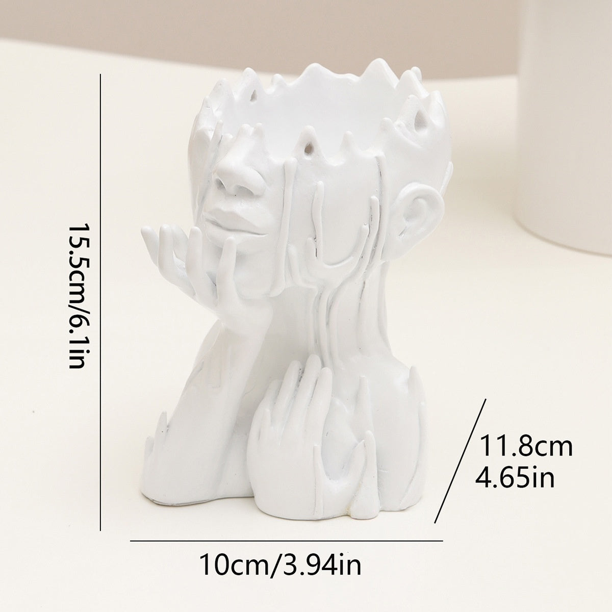 Resin New Goddess Head Flower Pot Home Garden Decoration Melting Woman Medusa Face Flower Pot Garden Decoration Ornaments 136