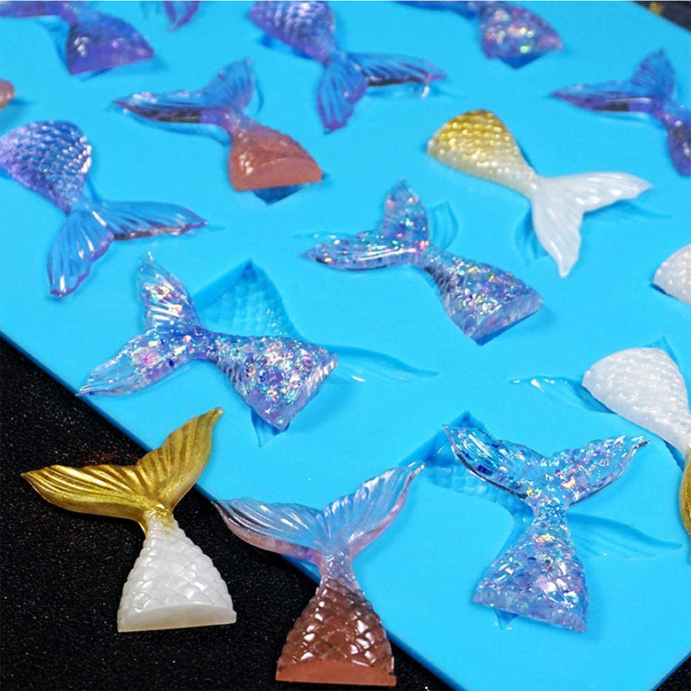 16-piece Fishtail Silicone Fondant Mold Chocolate Mold - HD Wireless Product #2