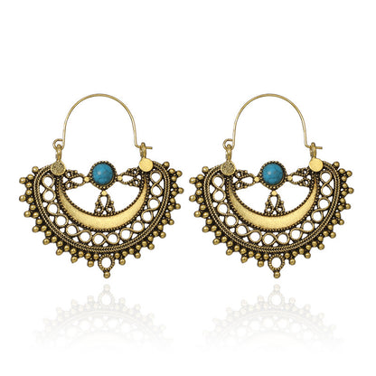 Geometric hollow semicircle turquoise 1367708413442