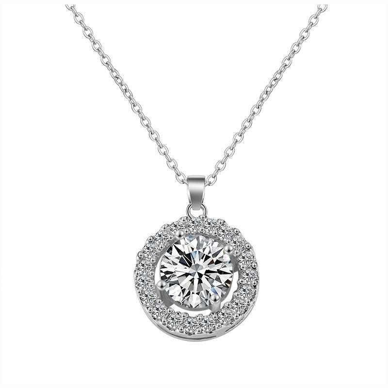 Korean version of the classic simple female round necklace 1368199300727