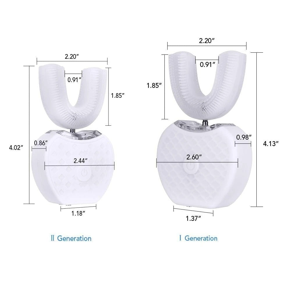 Smart Electric Toothbrush USB Rechargeable U-shaped Tooth 1368988869056