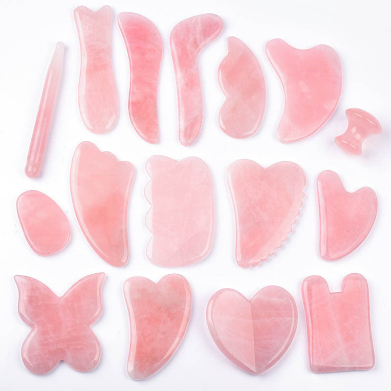 Whole Massage Gua Sha Tools Natural Rose Quartz Massage Stone 1369873119061