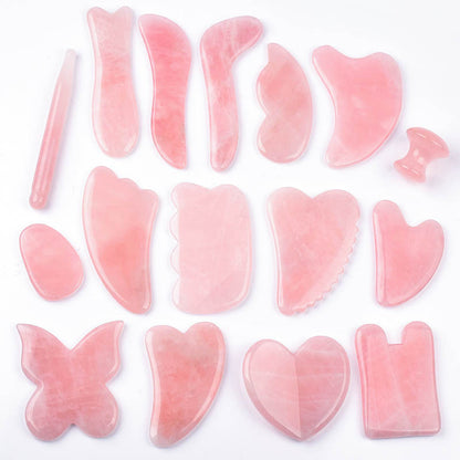 Whole Massage Gua Sha Tools Natural Rose Quartz Massage Stone 1369873119061