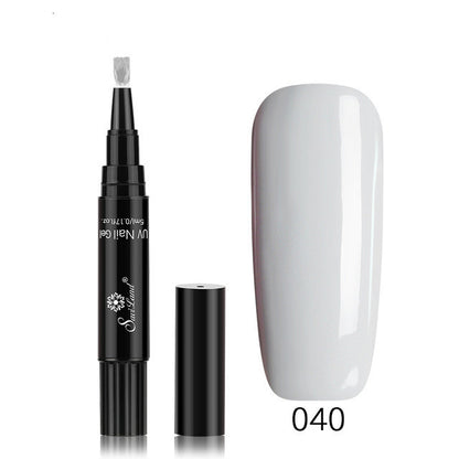 3 In 1 Gel Nail Varnish Pen Glitter One Step Nail Art Gel Polish Hybrid - HD Wireless Product #51