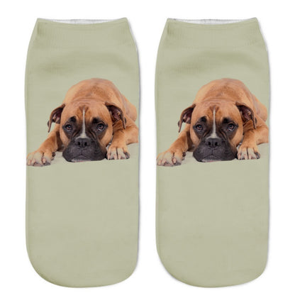 Popular Funny Unisex Short Socks 3D Cat Printed Anklet Socks Casual Socks 1372605908225