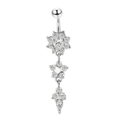 Human puncture medical steel drop belly button