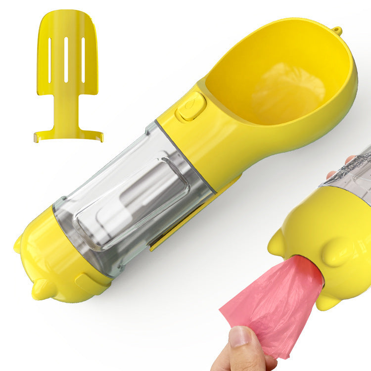 Pet Water Bottle Feeder Bowl Garbage Bag Storage Portable Pet Outdoor Travel 3 In 1 Dog Water Bottle 1376002110809