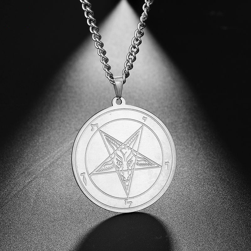 Pentagram coin necklace 1377054586111