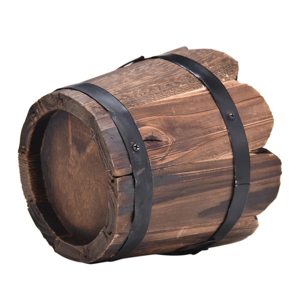Vintage Whiskey Barrel Planter 1381904446534