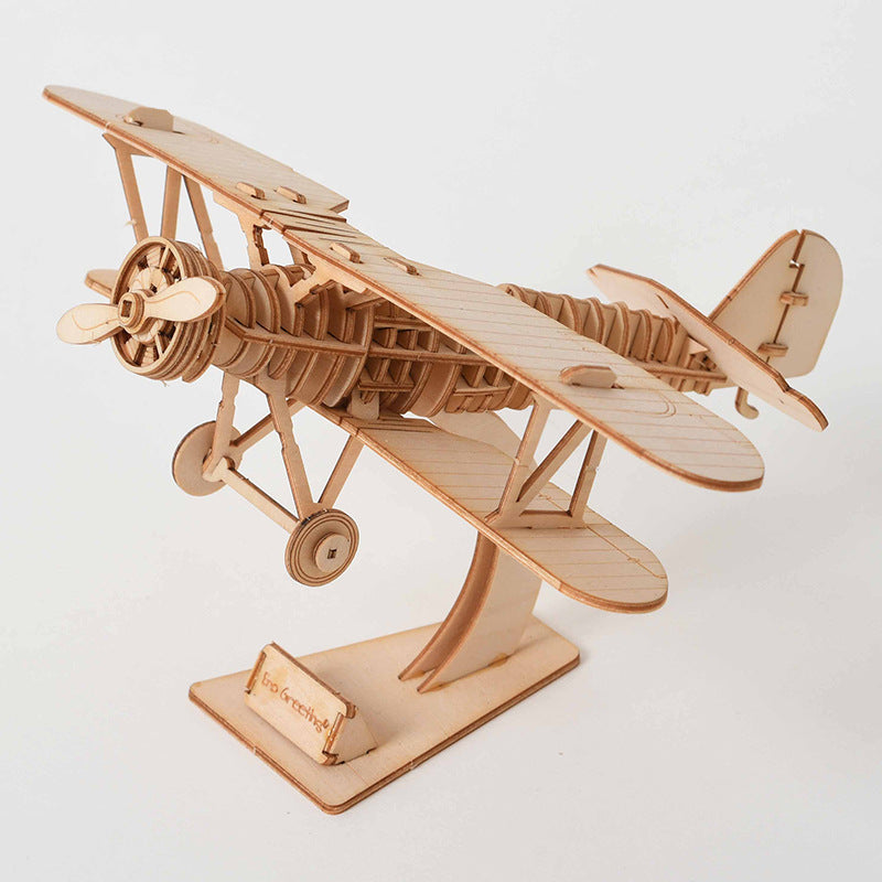 Creative Gift DIY Wooden Assembly Model Making 1382201893471