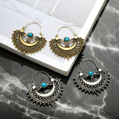 Geometric hollow semicircle turquoise 138330015991
