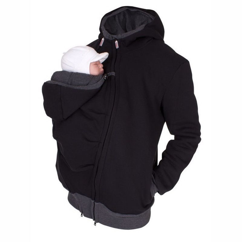 Two in one multifunctional kangaroo dad sweater 1385063490911