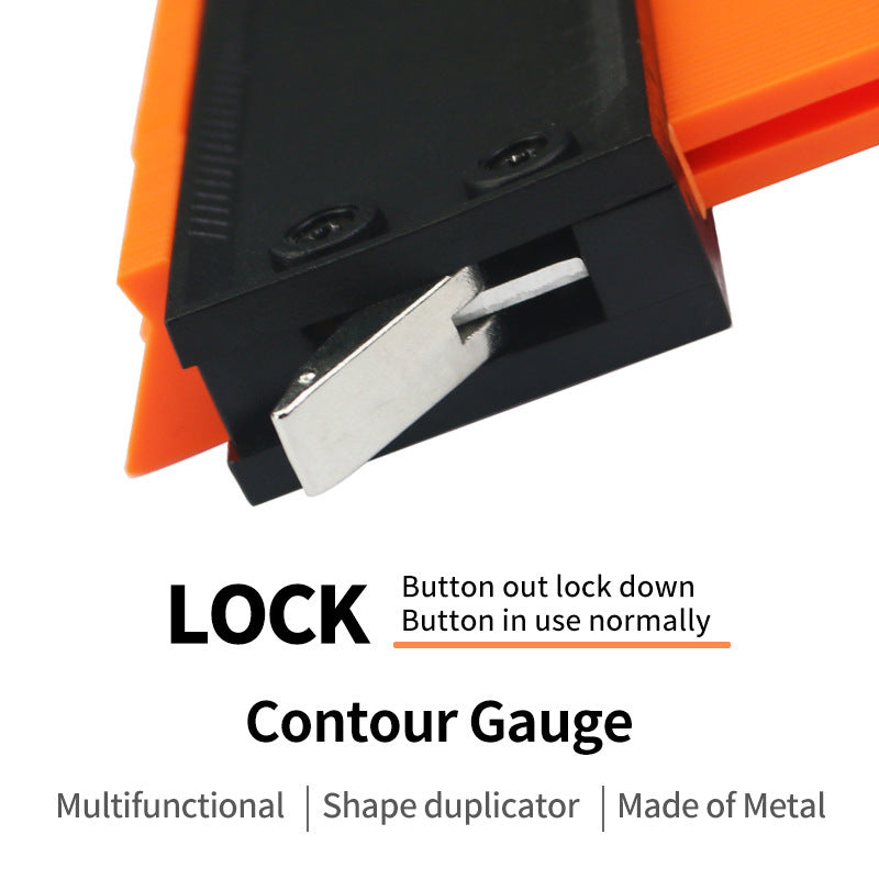 5 10 Inch Contour Gauge Template Plastic Measuring Contour Gauge Duplicator Tiles Edge Shaping Measure Ruler Measuring Tool - 图片 3