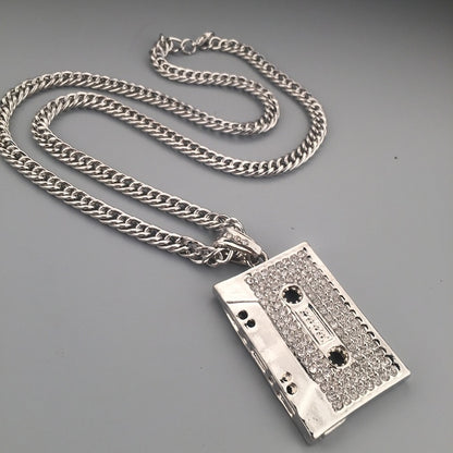 Tape microphone pendant necklace 1387266481359