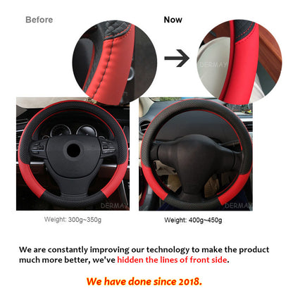 Universal Leather Car Steering Wheel Cover 1389299646399
