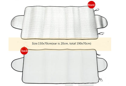 150 X 70cm Car Sunshade Front Windshield Snow Frost Sunscreen Insulation Front And Rear Sun Anti-Snow Block - HD Wireless Product #1