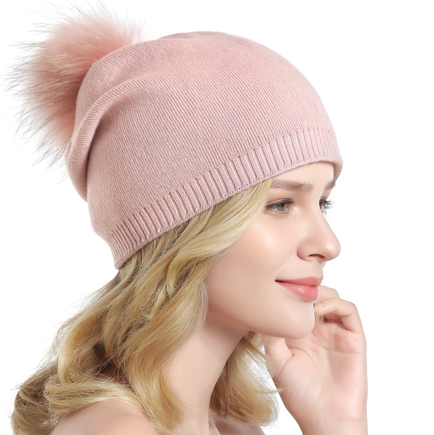 Fur Pompom Hats 1391682950532