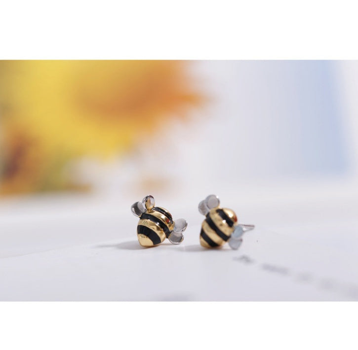 S925 sterling silver necklace wholesale Korean fashion cute bee clavicle chain female European and American foreign trade cro