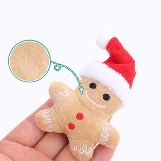 Cat Toy Christmas Hat Gingerbread Man 1391c2fb 6713 40a1 949b e569795af950