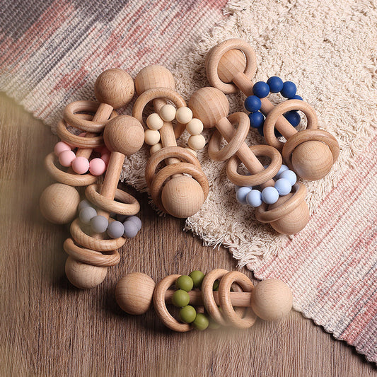 Beech rattle baby teeth toy 1392961170636
