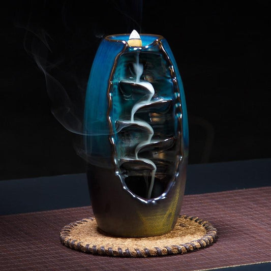 Multi-layers Ceramic Back flow Incense Burner 1394848364988