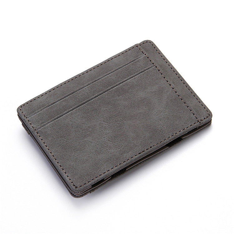 PU Creative Magic Wallet Flip Card Holder Men's Lady's Wallet Zipper Coin Purse Short 1395d0c3 3cbe 432f b6b9 efcd62992cfc 6a