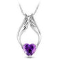 Hearts and Arrows Angel Wings Crystal Necklace 1396581470110