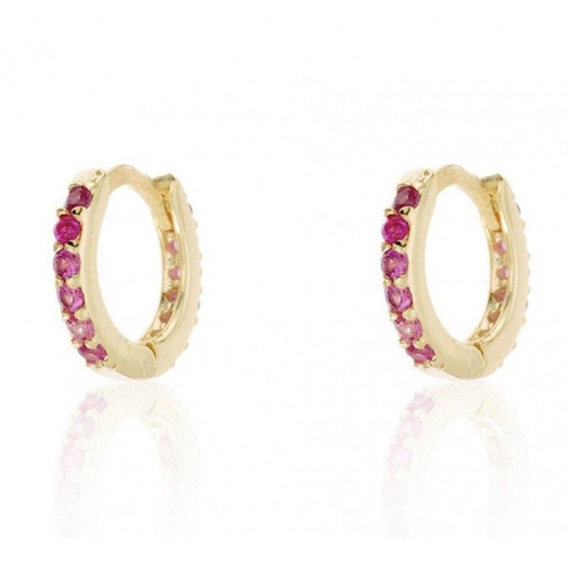 Exquisite Zircon Inlaid Earrings 1396888663561