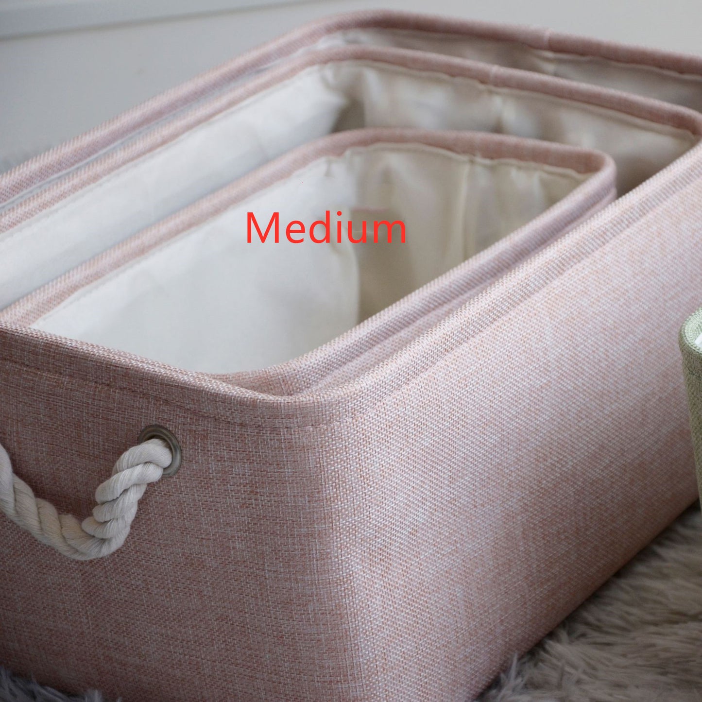 Nordic Japanese fabric storage basket 1397892820554