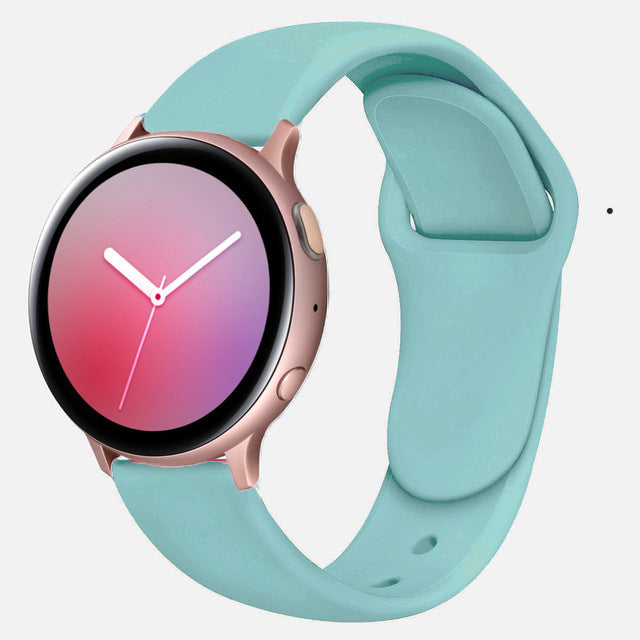 Suitable For Galaxy Active 2 Reverse Buckle Silicone Strap 20 22mm Sports Inner Buckle Strap - 图片 19