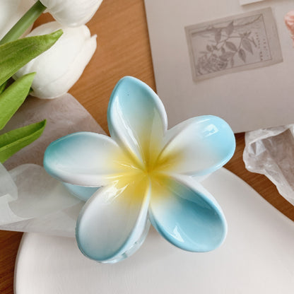 Muweordy Plumeria Hair Clips Flower Hair Clip Trendy Hair Claw Clip Popular Hair Catch Korean Hair Accessories For Women 13b7