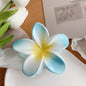 Muweordy Plumeria Hair Clips Flower Hair Clip Trendy Hair Claw Clip Popular Hair Catch Korean Hair Accessories For Women 13b7