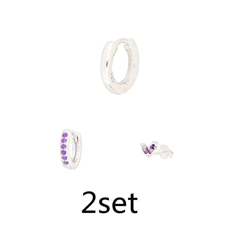 Classic Versatile Marquise And Diamond Ear Buckles 3-Piece Set Combination 13c89f36 bf27 41b5 b18c a344bb749e18