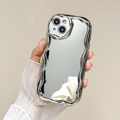 Silver Electroplated Cream Grain Phone Case 13e71a92 b76b 47d5 a131 c711e535e87b