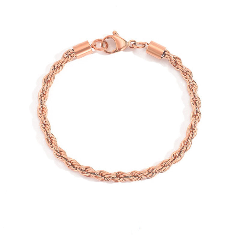 European And American Gold-plated Twist Chain Bracelet 13eeb613 4cf8 484c a313 54a8decf3278
