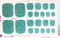 22 Nail Art Stickers Solid Color Green Onion Powder Foot Stickers - HD Wireless Product #5