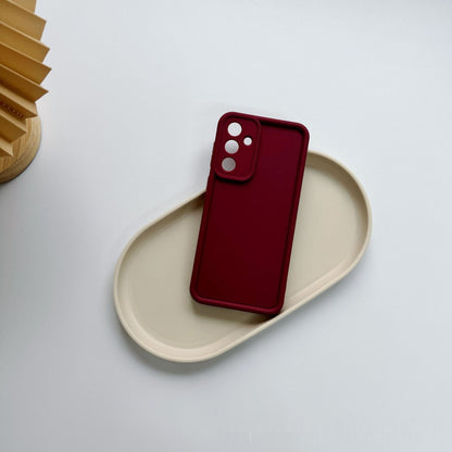 Solid Color Minimalist Silicone Soft Shell Phone Case - 图片 6