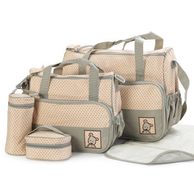 Baby Diaper Bag Suits For Mom Baby Bottle Holder Mother Mummy Stroller Maternity Nappy Bags Sets 1408578720