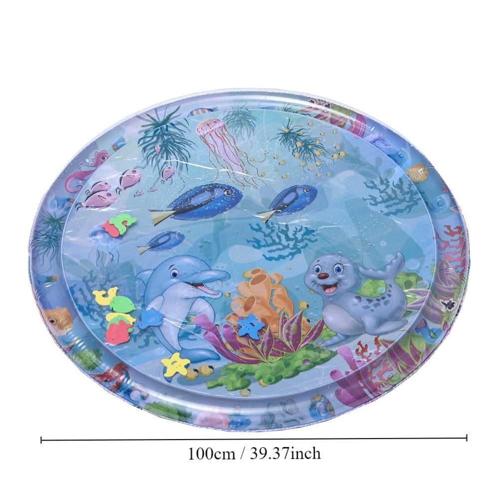 Children's Inflatable Marine Animal Racket Water Cushion Baby Crawling Racket Water Bag Racket Water Cushion Climbing Pad 140